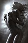 2010 Black and White Nude painting